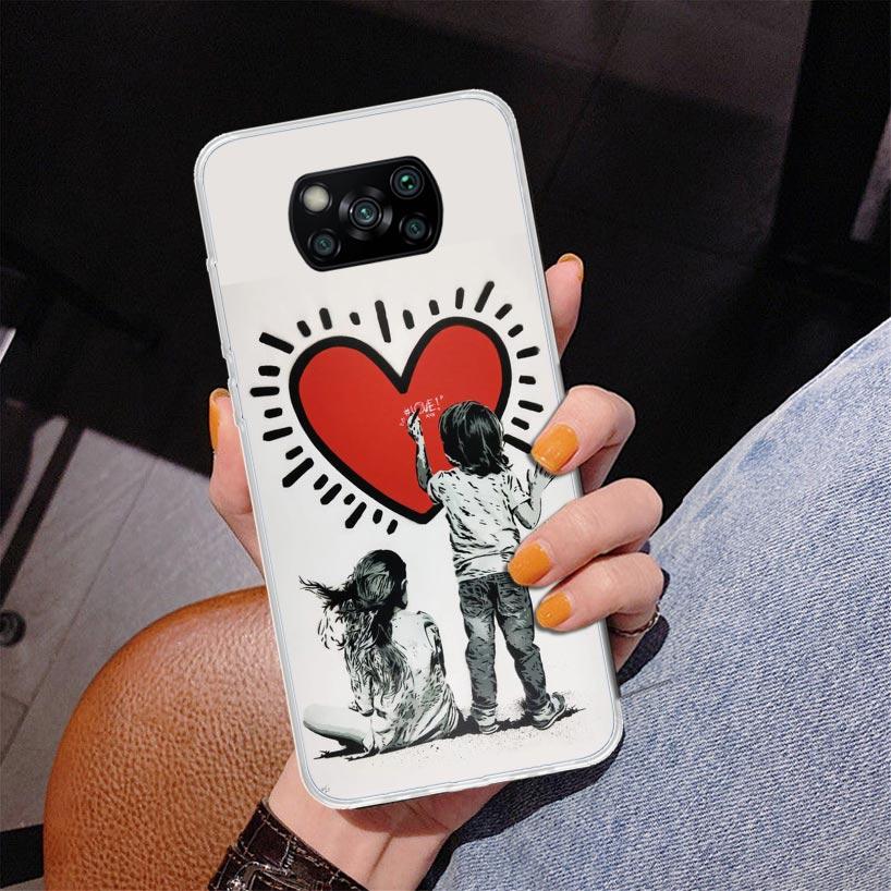 Street Art Banksy Graffiti Phone Case For Xiaomi Poco X7 X6 X5 Pro F7 Ultra Redmi 15C 15 13C 13 12C 12 10 10A 10C 9 9A 9C 9T Cov