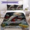 Christmas Nightmare Bedding Set Breathable Duvet Cover with Pillowcases Decorative Bed Linen for Bedroom Home Decoration Birthday Gift