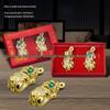 Rhinestone Pixiu Metal Ornaments and Paperweights for Office and Home Decor