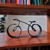 Wire Framed Bicycle Sculpture Minimalistic Simple Style Fine Workmanship Home Decoration Bike Silhouette Ornament