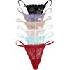 Vision Underwear 6 Pack Sexy Floral Lace G-String Thong Panties L266