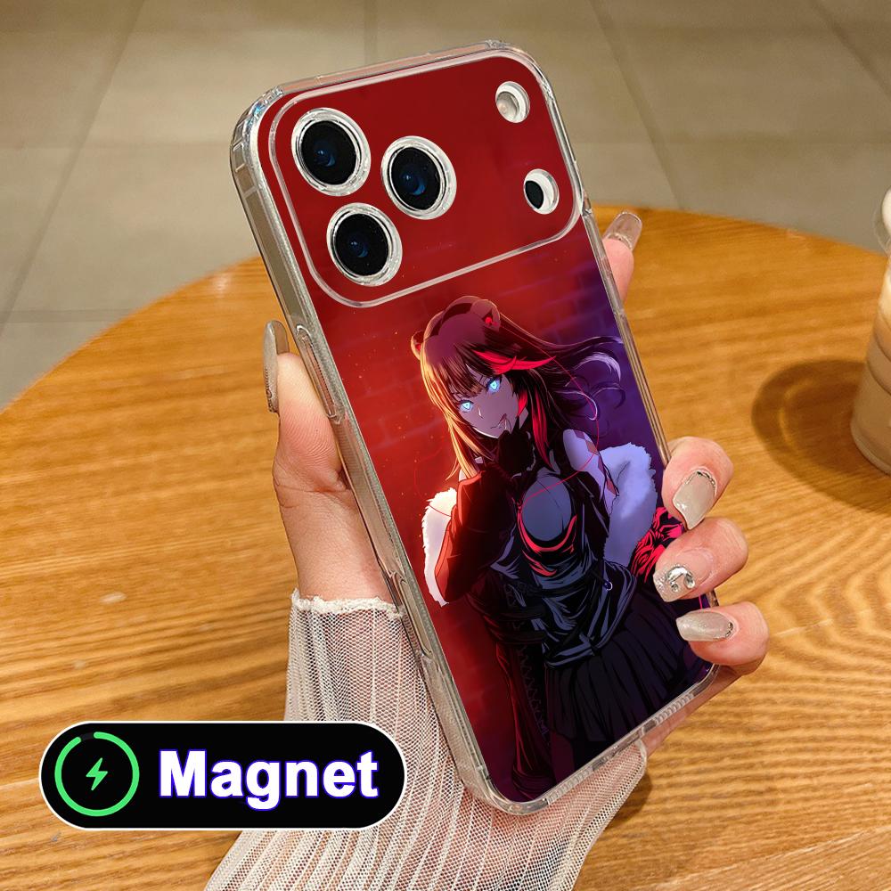 Arknights Zima Прозрачный ТПУ Magsafe Чехол для Мобильного Телефона для iPhone 17 16 15 14 13 12 11 Air Pro Max Plus Mini Цветной Чехол