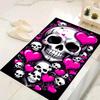 1pc Heart and skull Design Area Rug - Soft, Anti-Slip, and Durable Gaming Room Decor for Bedroom
