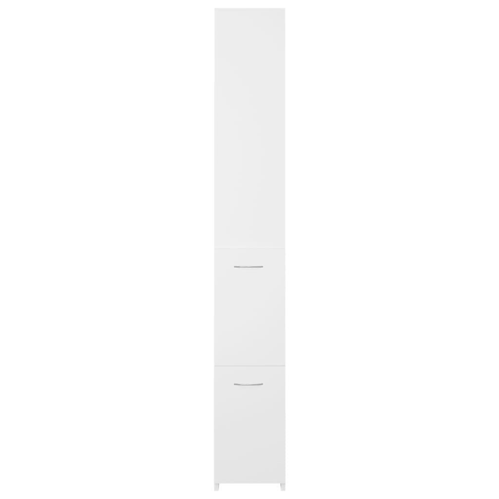 Vidaxl Szafka Łazienkowa, Biała, 25X26,5X170Cm Materiał Drewnopochodny