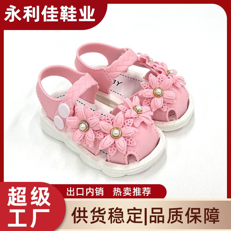 Girls' Summer Sandals Princess Infant Toddler Baby Closed-Toe Walking Shoes Sandals