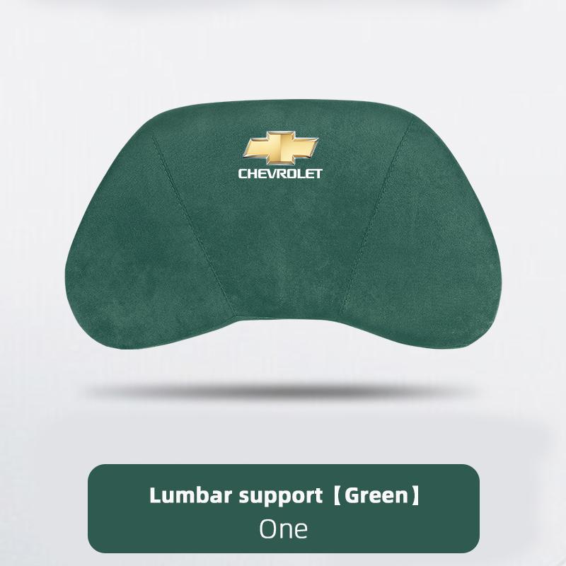 AABHE1 Suede Car Headrest Soft Memory Foam Comfort Lumbar Support Pillow Auto Interior For Chevrolet Spark Captiva Cruze Z71 Aveo Onix