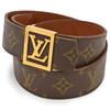 Auth Monogram Ceinture Belt Vintage Lv6507gh