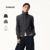 Women's Cashmere Wool Stand Collar Cardigan