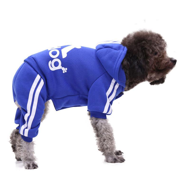 Adidog Одежда для собак Комбинезон для собак Теплая одежда для щенков Одежда для собак Толстовки Толстовка Одежда для йоркширского французского бульдога Пальто Куртка