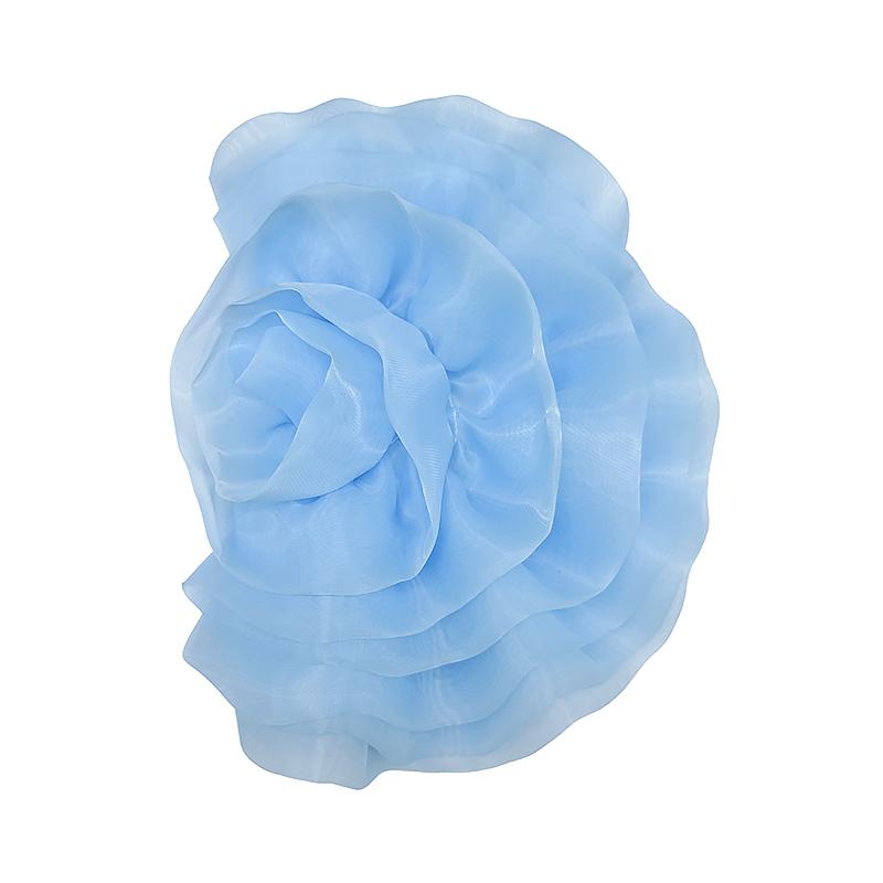 1Pc Manual Personality Clothing Accessories DIY Accessories Irregular Fashion Flower Decoration Three-dimensional Organza