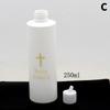 250/60/100Ml Refillable Holy Water Bottle Gold Cross Plastic Container With Screw Lid Christian Easter Party Church Supplies