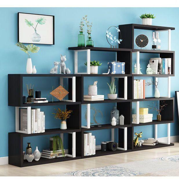 Modern Multi-layer Storage Shelf: Living Room Display & Bookshelf