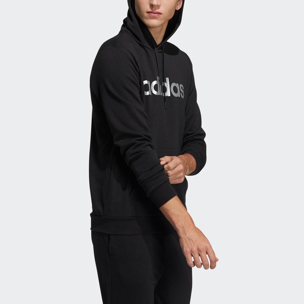 adidas Мужские толстовки Neo Черные с капюшоном Умеренные Обычные H14187