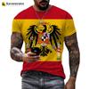 Spain Flag 3D Printed T-shirt Men Harajuku Casual Oversized T Shirt Unisex Hip Hop Streetwear Cool Tops