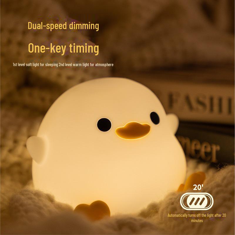 Силиконовый ночник «Дональд Дак»: Удобный для глаз компаньон для сна для детей - Мягкий, Креативный и Милый подарок.
