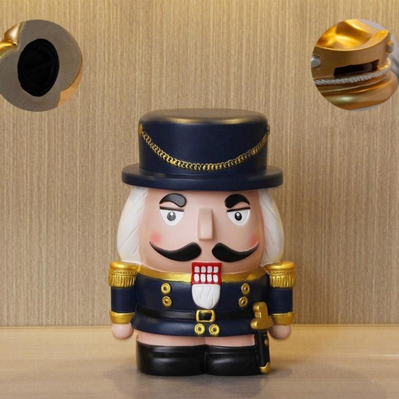 Смолы Щелкунчики Фигурки Копилки Смолы Рождественское украшение и практичный подарок для детей