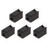 5Pcs Extruder Hotend Cover Black Silicone Anti Stick Stable Heater Block Cover for Bambu Lab X1