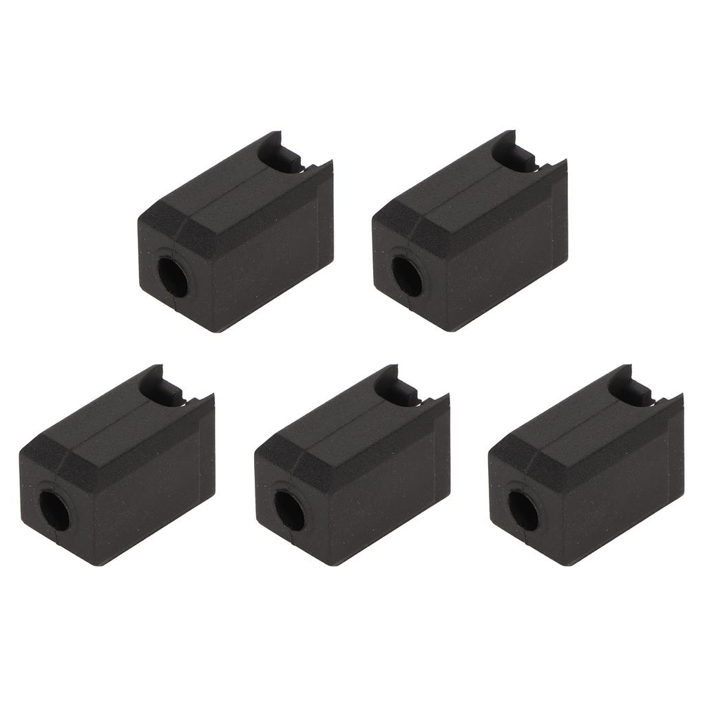5Pcs Extruder Hotend Cover Black Silicone Anti Stick Stable Heater Block Cover for Bambu Lab X1