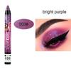 Shadow Eye Makeup 2 In 1 Waterproof Eye Shadow Lipstick Pen Smudge-Free Stick Lip Makeup Glitter Shimmer Long-Lasting, 03 with Sharpener, 1 Piece