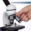AmScope 40X-1000X All-Metal Optical Glass Lens Cordless LED Student Biological Compound Microscope