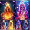 5D DIY Полная круглая квадратная алмазная картина Девушка Фигурка Картина Мозаика Вышивка Серия Домашнее украшение Ремесло Подарок