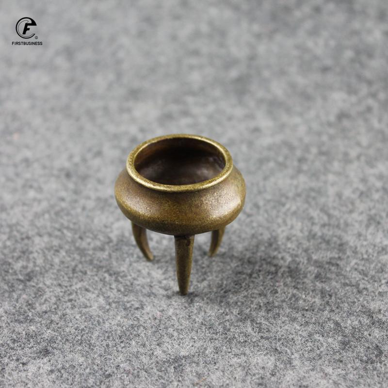 New Designer Three Feet Tripod  Buddha Copper Incense Burner Handmade Metal Incense Stick Holder Small Portable Burner Censer