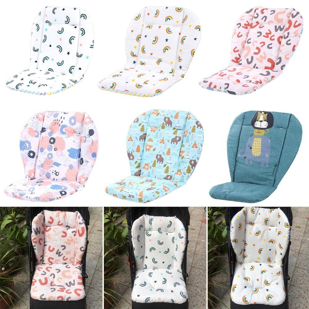 Cushion Cotton Fabric Baby Stroller Mat Pad Mat Highchair Cushion Pad Feeding Chair Cushion