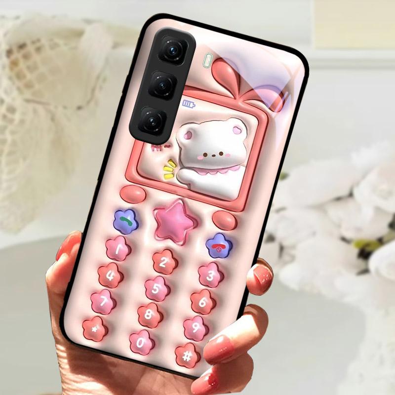 Закаленное Стекло Чехол Для Infinix Hot 60 60i Hot60 Pro Plus 60Pro Телефон Задняя Крышка Полное Покрытие Защита Линзы Чехол Fundas Etui