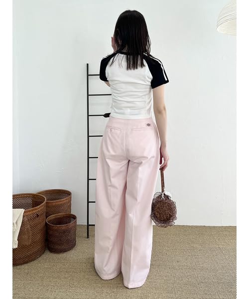 Lily Brown LB x Dickies Tuck Baggy Pants LWFP251099PNK0