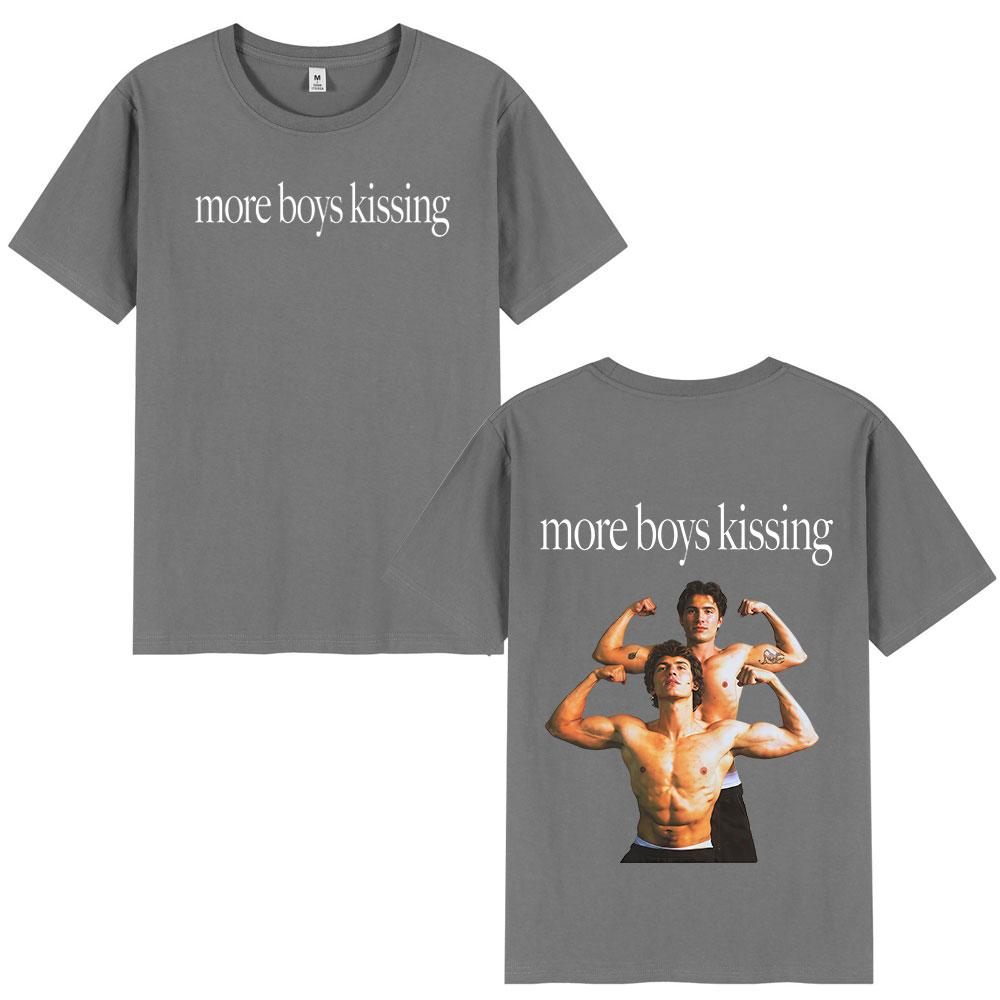 More Boy Kissing Heated Rivalry Doublesided Print T Shirt Unisex Women Fashion Tshirts Cotton Oversized Casual Tshirt Streetwear