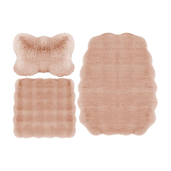 Утолщенные плюшевые подушки для автомобильных сидений, мягкие, пушистые, теплые, нескользящие чехлы для передних и задних сидений