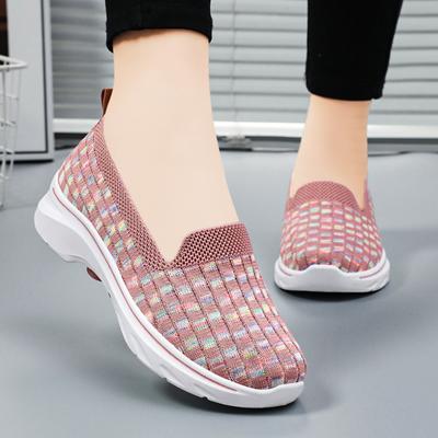 Модные повседневные спортивные женские туфли 2024 года, весна, новые, дышащие, толстые, противоскользящие, удобные, вулканизированные, Zapatos Mujer