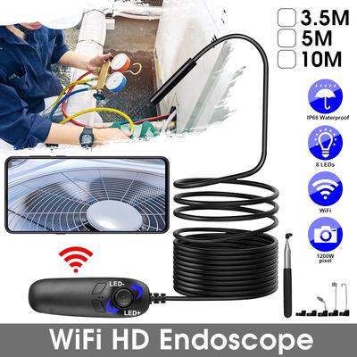 Светодиодный HD Беспроводной Эндоскоп WiFi Бороскоп Инспекционная Камера для iPhone Android