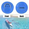 X AUTOHAUX D-Ring Patches PVC Stainless Steel Round D-Ring Pads for Surfboard Inflatable Boat Kayak Canoe Deck 6cm Blue