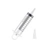 50-150ml Plastic Syringe Rings + Syringe Connector Disposable Nutrient Solution  Large Hydroponic Plastic Feeding Syringe