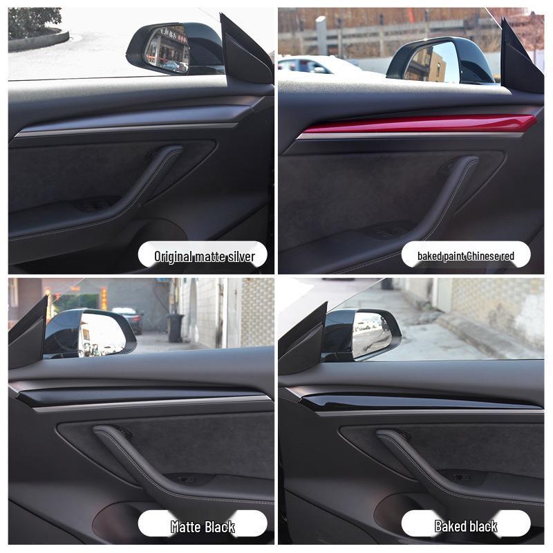 Аксессуары из углеродного волокна для отделки дверей Tesla Model 3/Y (обновленная версия)