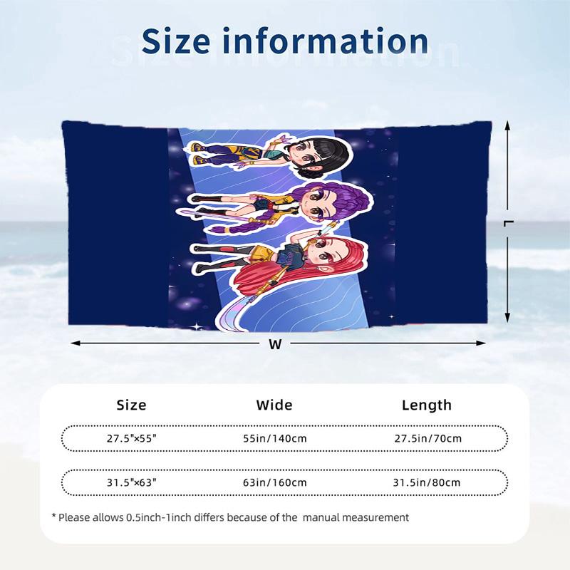 Kpop demon hunters Beach towels also serve as bath towels summer essential a musthave for the outdoors the beach and the pool