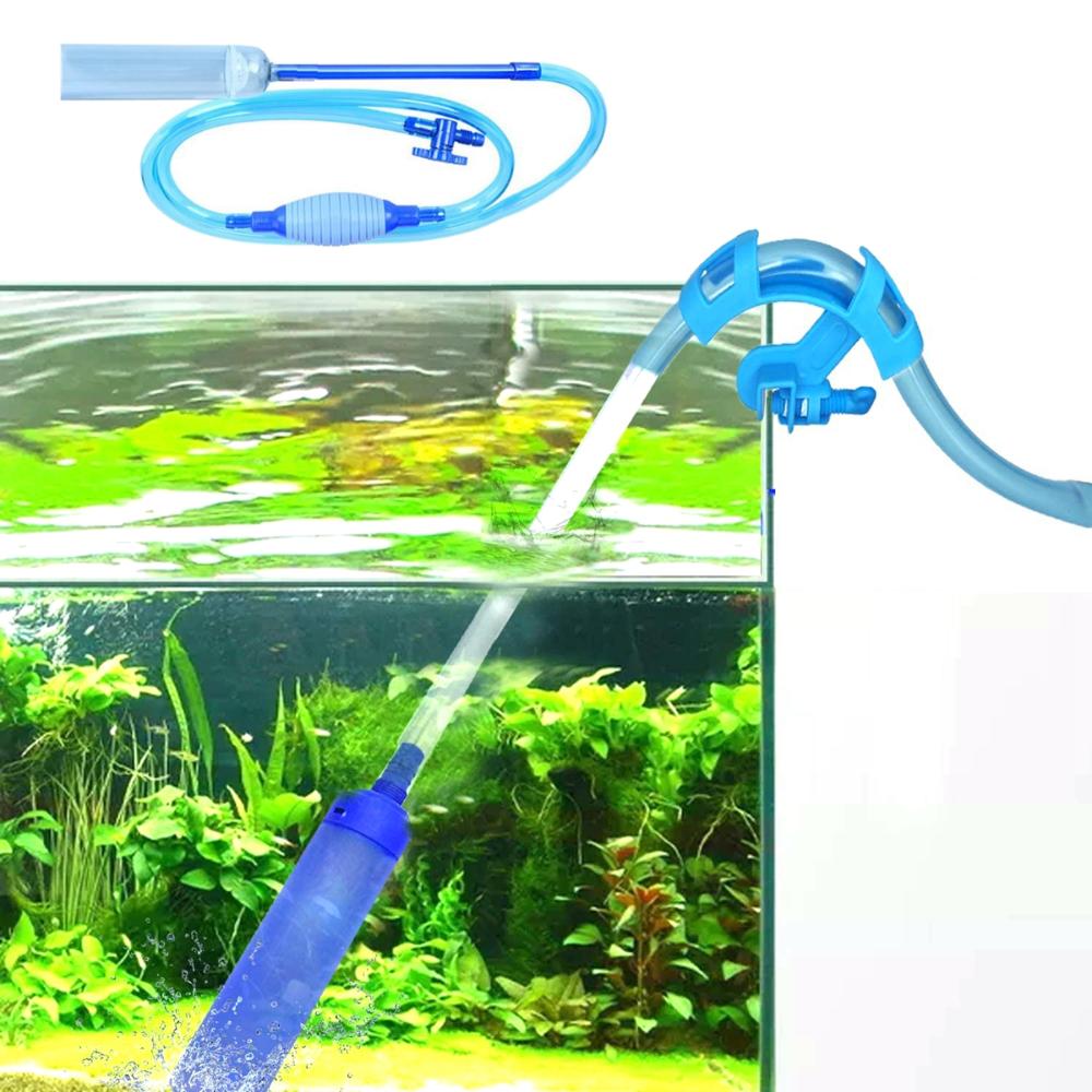 Контроль Фильтр Шланг Насос Аквариум Аквариум Мгновенный Сифон Вакуум для Чистки Гравия Инструмент для Чистки Песка