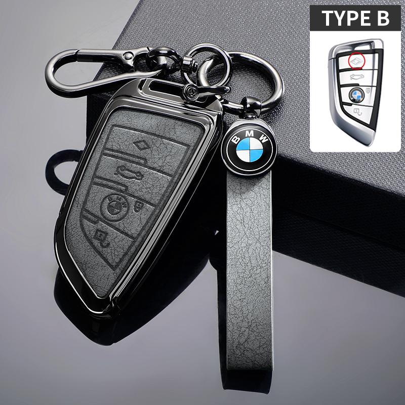 BMW Leather Car Key Case Protective Shell for BMW X1 X3 X5 X6 X7 1 3 5 6 7 Series G20 G30 G11 F15 F16 G01 G02 F48 Accessories G222