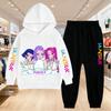 KPop Demon Hunters Children's Hoodie Set with Boys' Casual Sports Shirt and Two Tone Girls' Soft and Comfortable Pants Kid Cloth