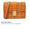 MCM Tracy Coated Canvas Crossbody Bags Medium Women's Brown Cognac MWSBSXT02CO001