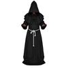 Средневековый Костюм Монаха Волшебника Жреца Комплект с Мантией и Шалью Для Косплей Мероприятий и Хэллоуина