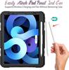 Противоударный чехол с подставкой для iPad Pro 11 12,9 M2 2022 2021 2020, чехол для iPad 12,9 Pro 3 4 5 6 + защитная пленка для экрана из ПЭТ + плечевой ремень