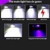 RGB светодиодный фонарик перезаряжаемый фонарик магнитный рабочий свет с боковым светом вспышка для улицы чрезвычайных ситуаций кемпинга