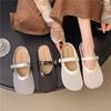 Полушлепанцы с полым носком, женские, лето 2025, новые, с пряжкой-ремнем, удобные, универсальные, с темпераментом, женские, на плоской подошве, крутые шлепанцы