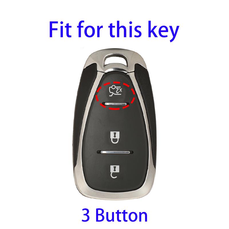 Чехол для дистанционного ключа из ТПУ с 3 кнопками для Chevrolet Onix Equino Orlando Cruze Spark Sonic Camaro Volt Bolt Trax Malibu Blazer Traverse