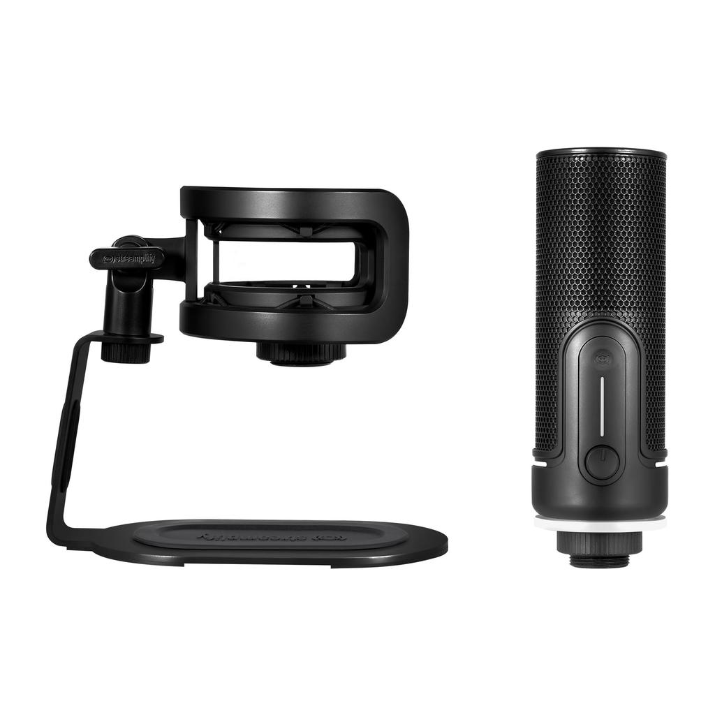 Streamplify Streamplify MIC PRO USB конденсаторный микрофон переключение направленности потоковое распределение свет быстрое отключение звука выход для наушников подставка в комплекте