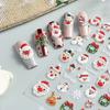 45295 листов рождественских наклеек для дизайна ногтей водонепроницаемые 5D тисненые зимние рождественские праздничные Санта