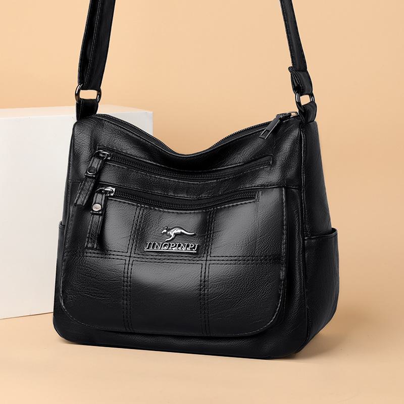 Женские сумки-мессенджеры 2024 года с многослойным дизайном, вместительные сумки для мам, которые можно носить через плечо