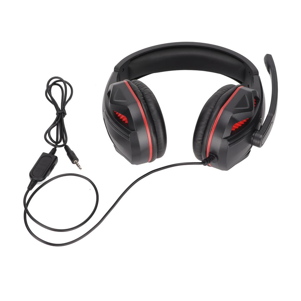 Gaming Headset Noise Cancelling Over Ear Mute Function 3.5mm Plug Wired Headphone with Mic for PS4